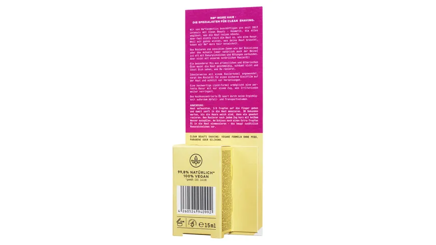 Nø Cosmetics smooth tøday Rasieröl 15 ml