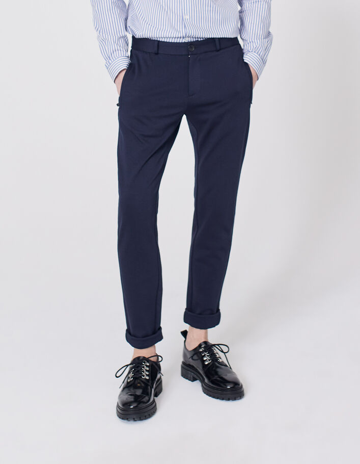 Pantalon marine esprit jog Homme