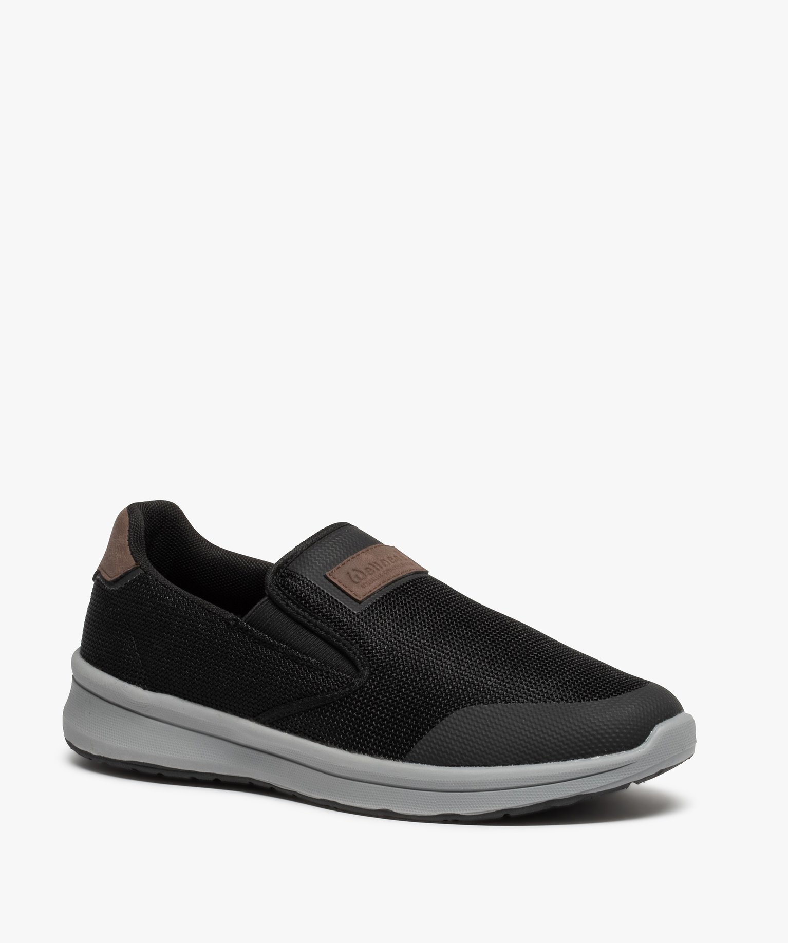 Mocassins homme confort en mesh - Wellness noir | GEMO