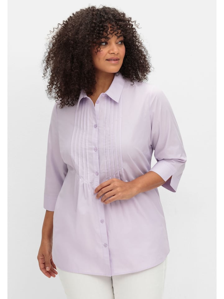 sheego Bluse in flieder günstig kaufen