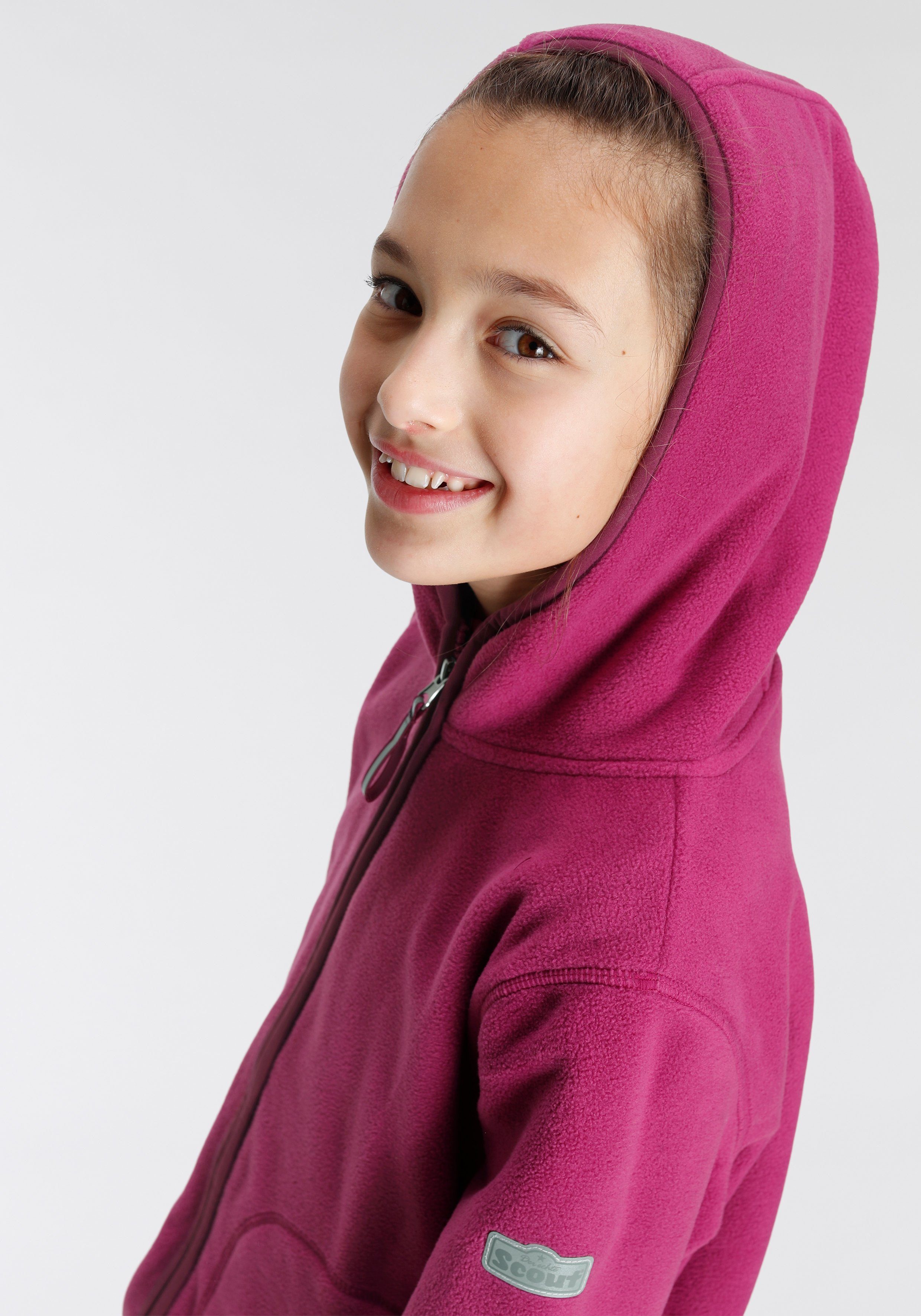 Scout Fleecejacke COZY 2 mit Ärmelbündchen
