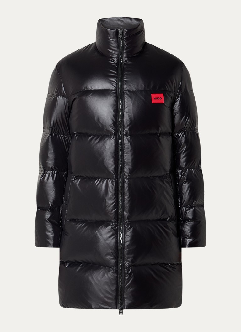 Jaqueta puffer HUGO BOSS Magnus com logo e bolsos laterais.