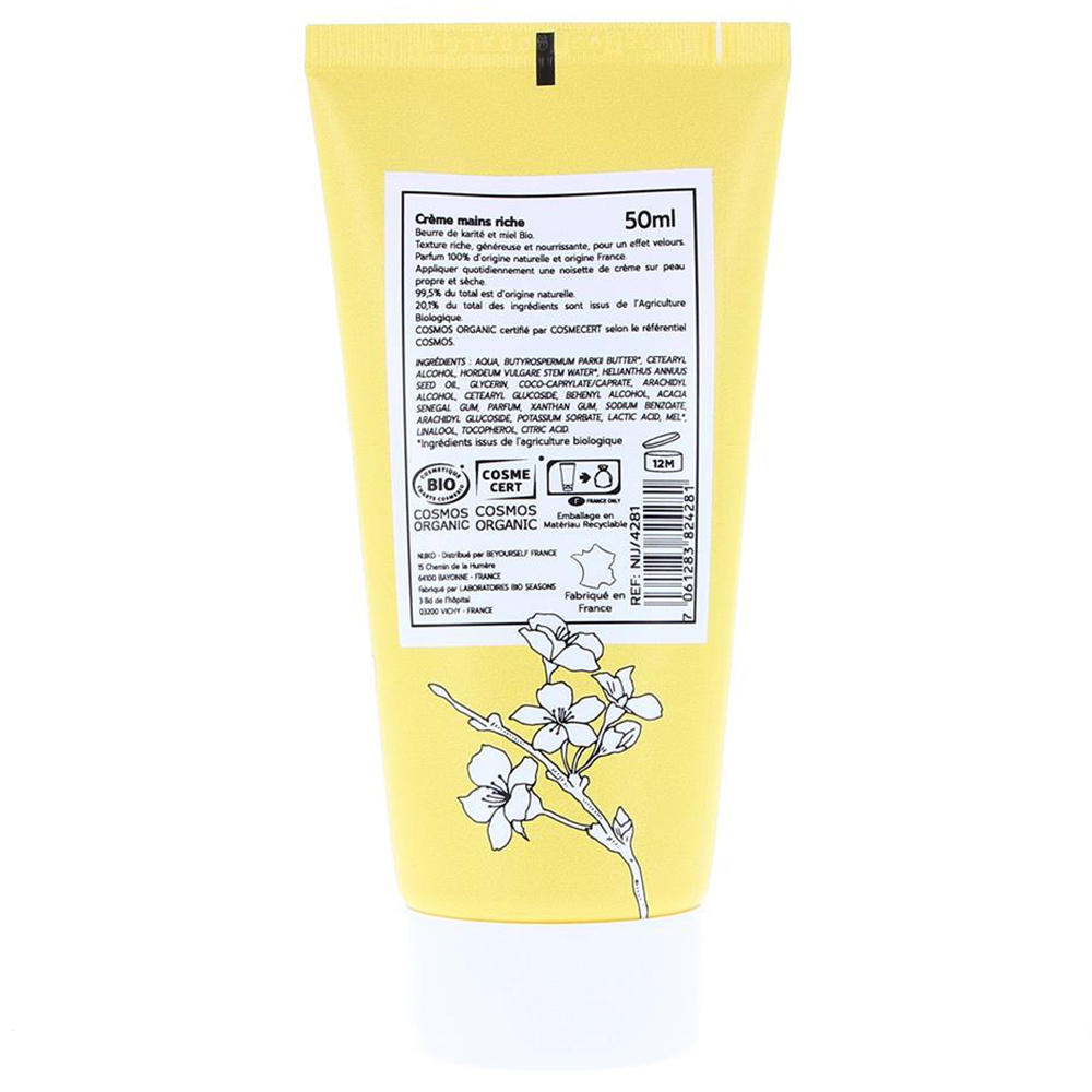 nijiko Crème Mains Bio Miel & Karité Soin des mains