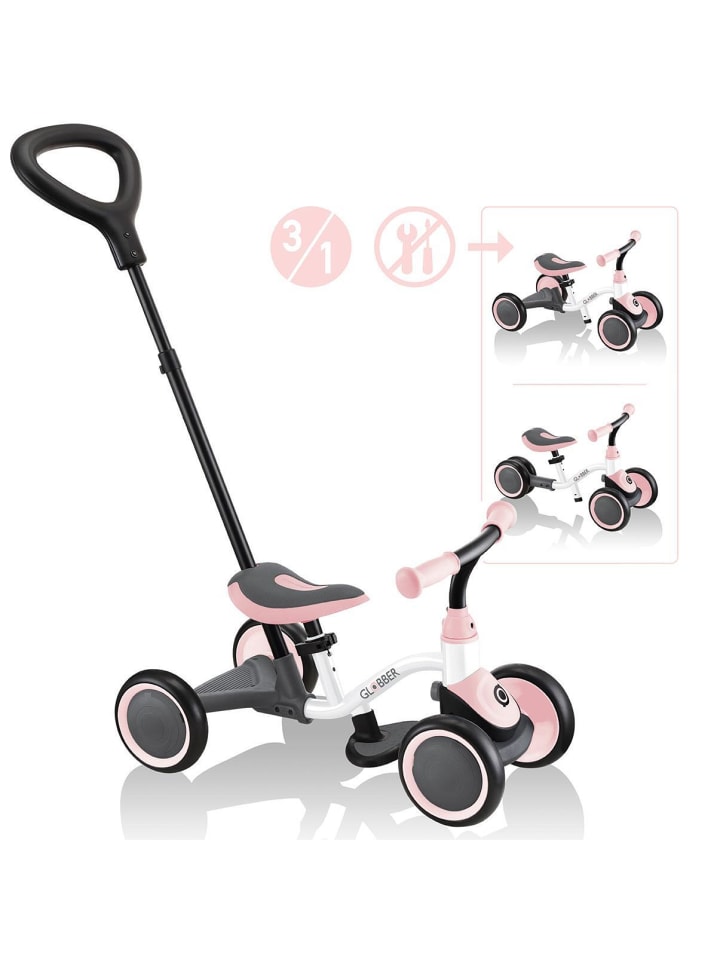 GLOBBER LEARNING BIKE 3in1 in weiß-pastellrosa günstig kaufen onesize