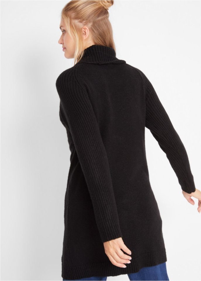 Longpullover mit Rollkragen