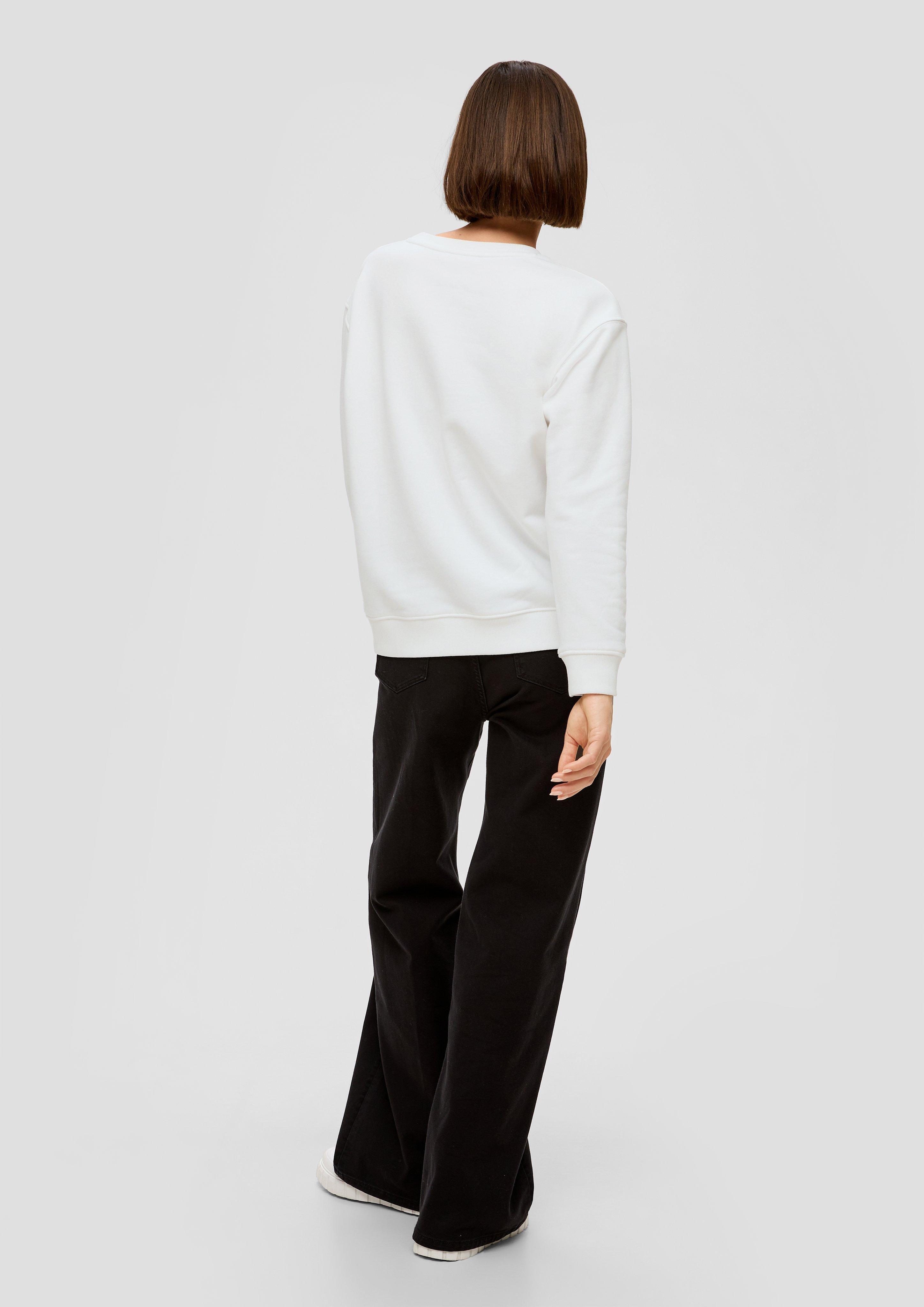 Sweatshirt mit Pailletten-Stickerei  2141897-02D0