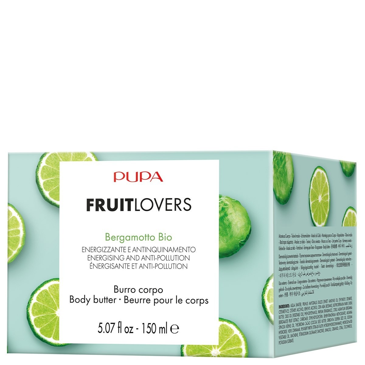 Unt de corp cu bergamotă organică PUPA Milano