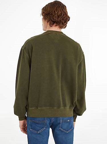 TOMMY-JEANS Herren Sweatshirt LUXE VARSITY CREW