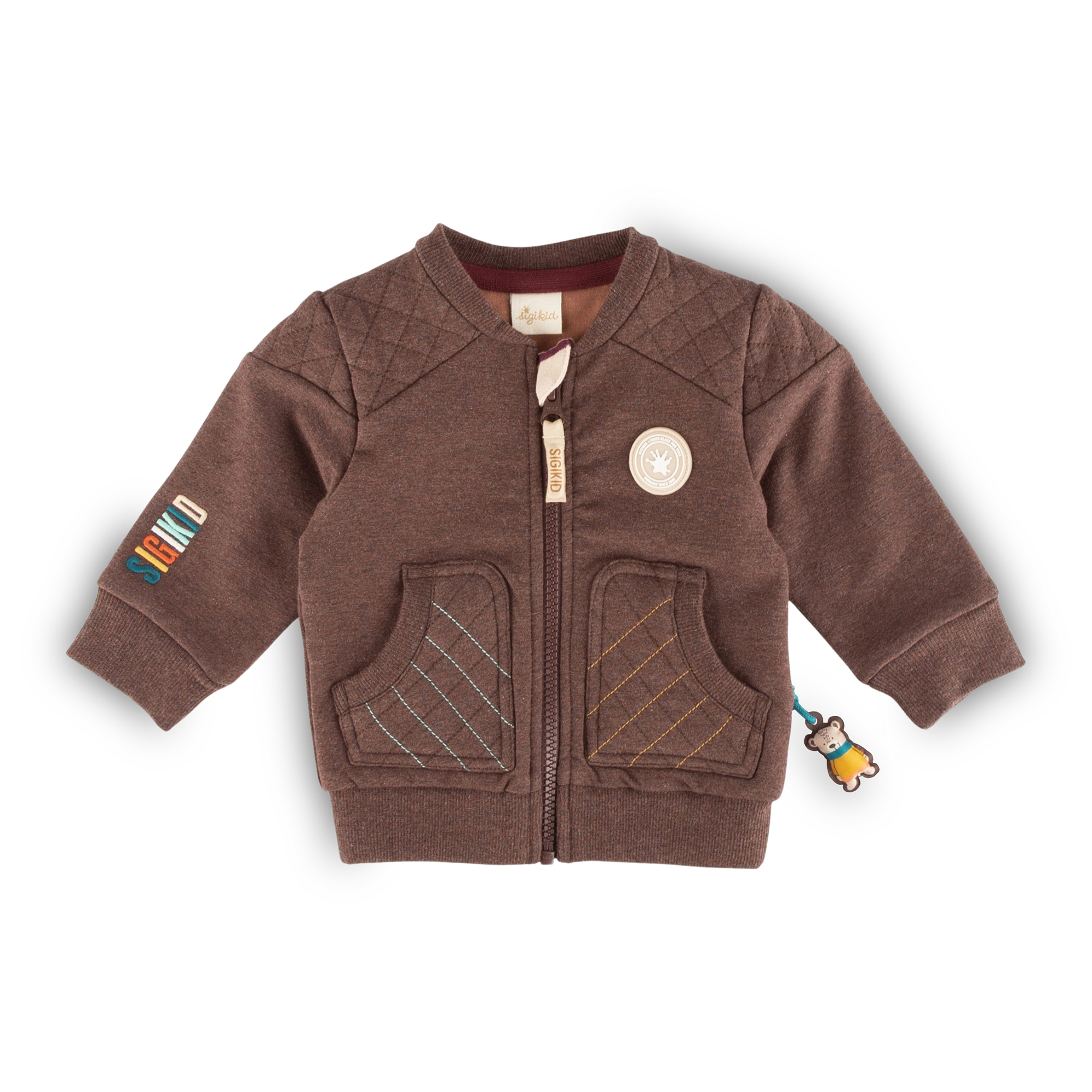 Baby Sweatjacke, dunkelbraun