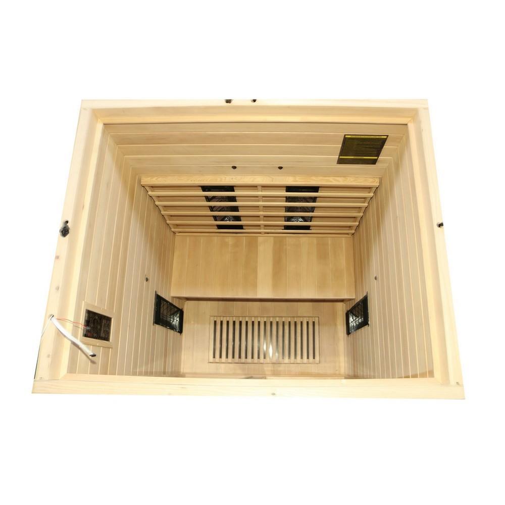Dewello Infrarotkabine Infrarotsauna HAMLIN 130cm x 105cm x 190cm Vollspektrumstrahler