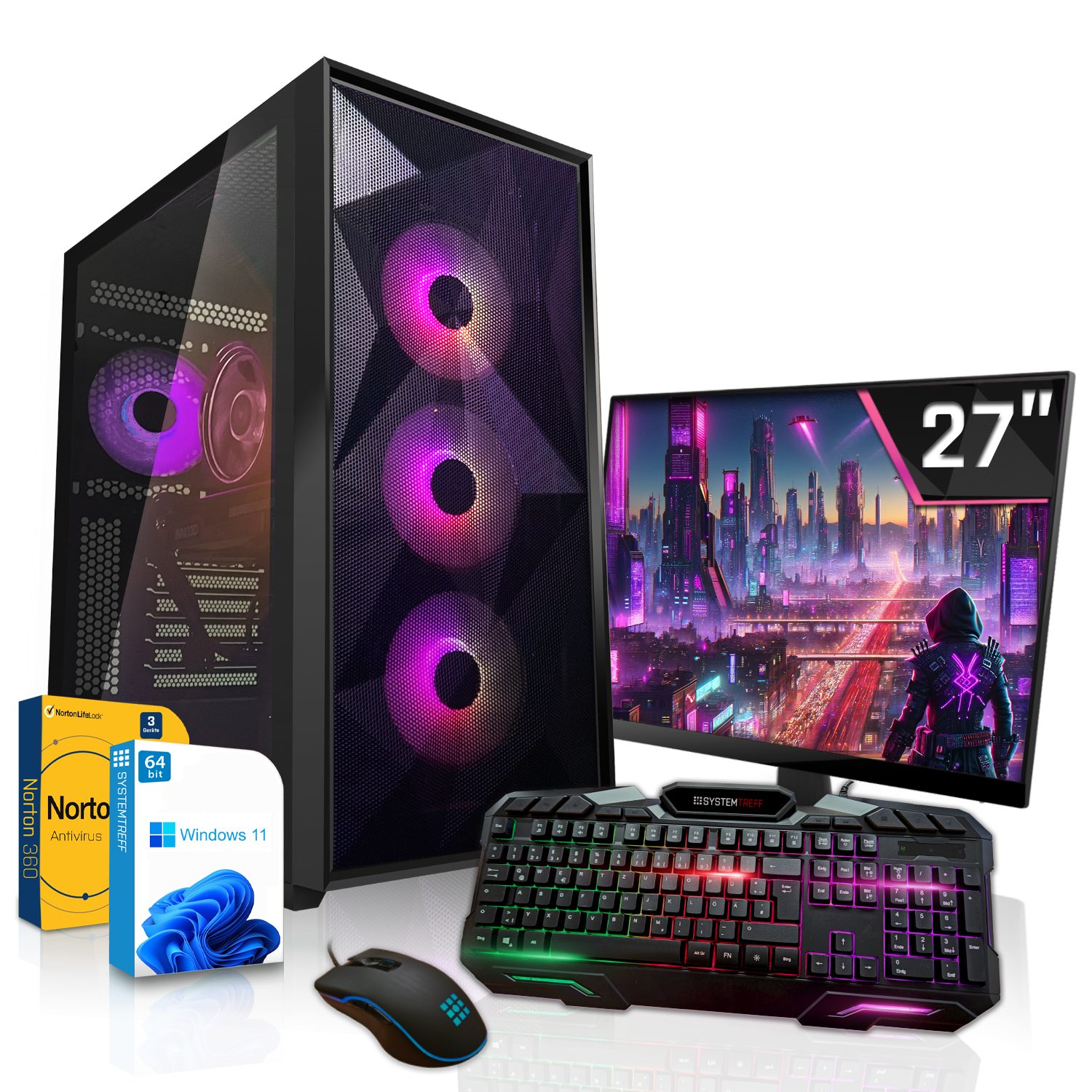 SYSTEMTREFF Gaming-PC-Komplettsystem (27