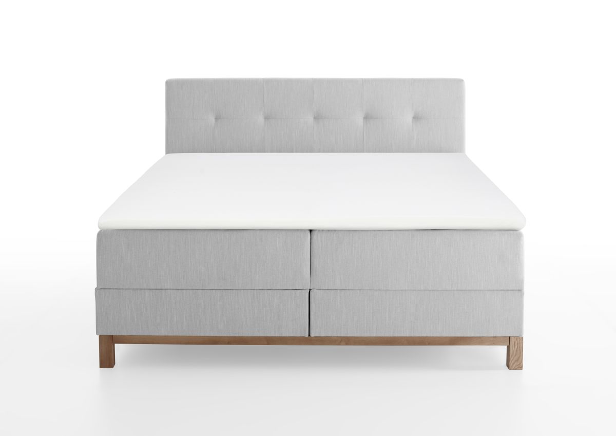 Meise Boxspringbett Catania Hellgrau 180 x 200 cm