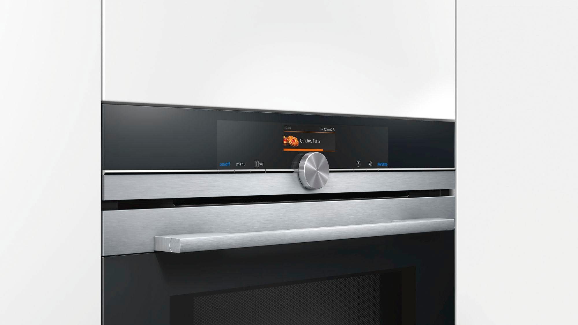 SIEMENS Pyrolyse Backofen iQ700 HM676G0S6, mit 1-fach-Teleskopauszug, Aqua-Reinigungsfunktion, mit 4D-Heißluft
