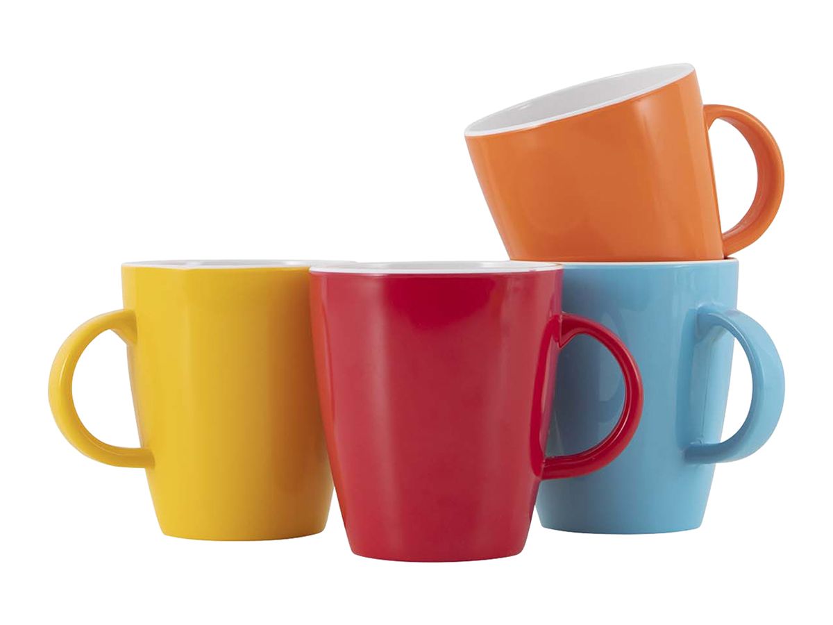 Gimex Colour Line Set mit 4 380 ml Bechern