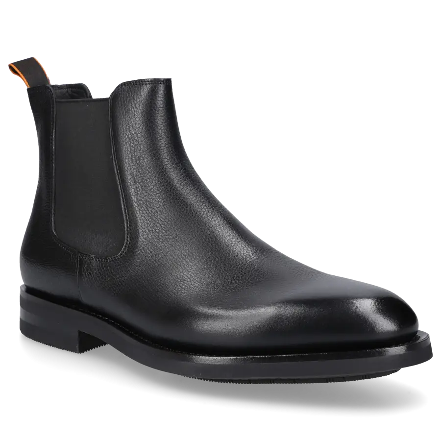 Santoni - Chelsea Boots 17838 Kalbsleder - schwarz