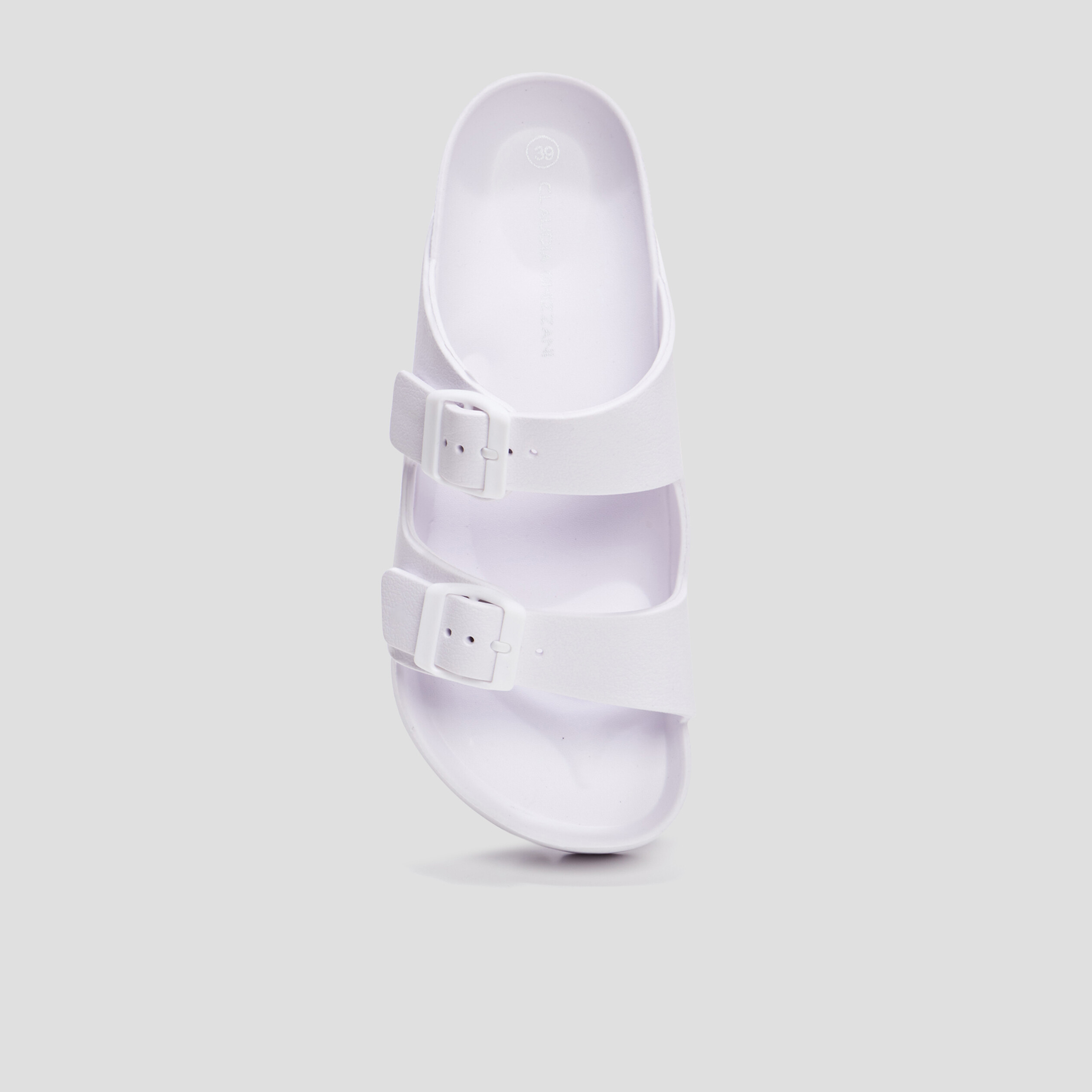 Mules de plage plateformes blanc femme | La Halle