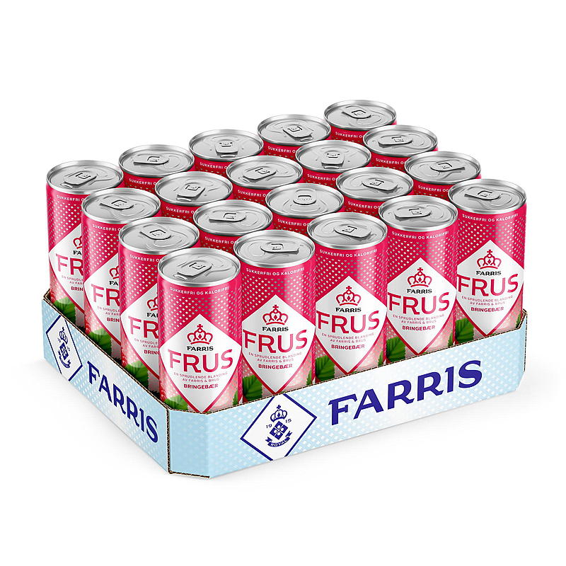 Farris Farris Frus 0,33 l boks 20-pk bringebær