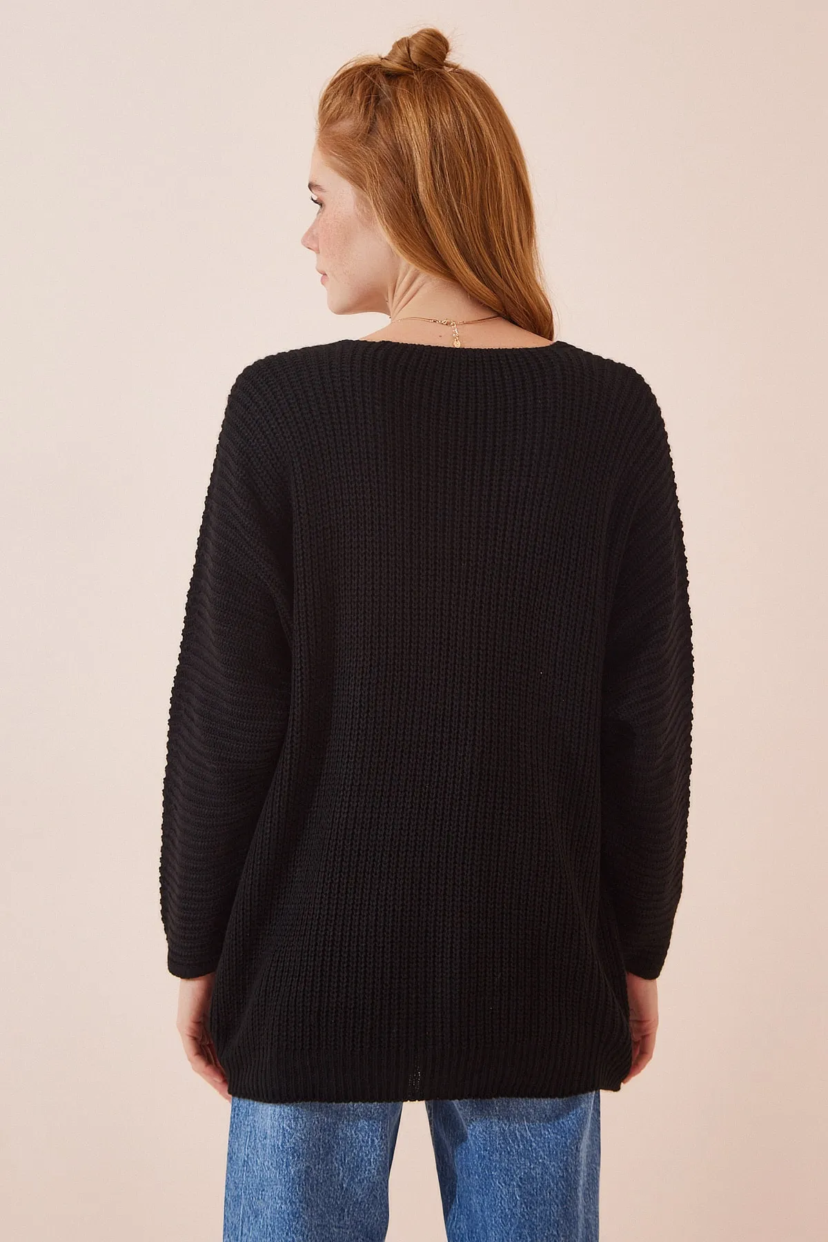 Happiness İstanbul  Pullover - Schwarz - Oversized