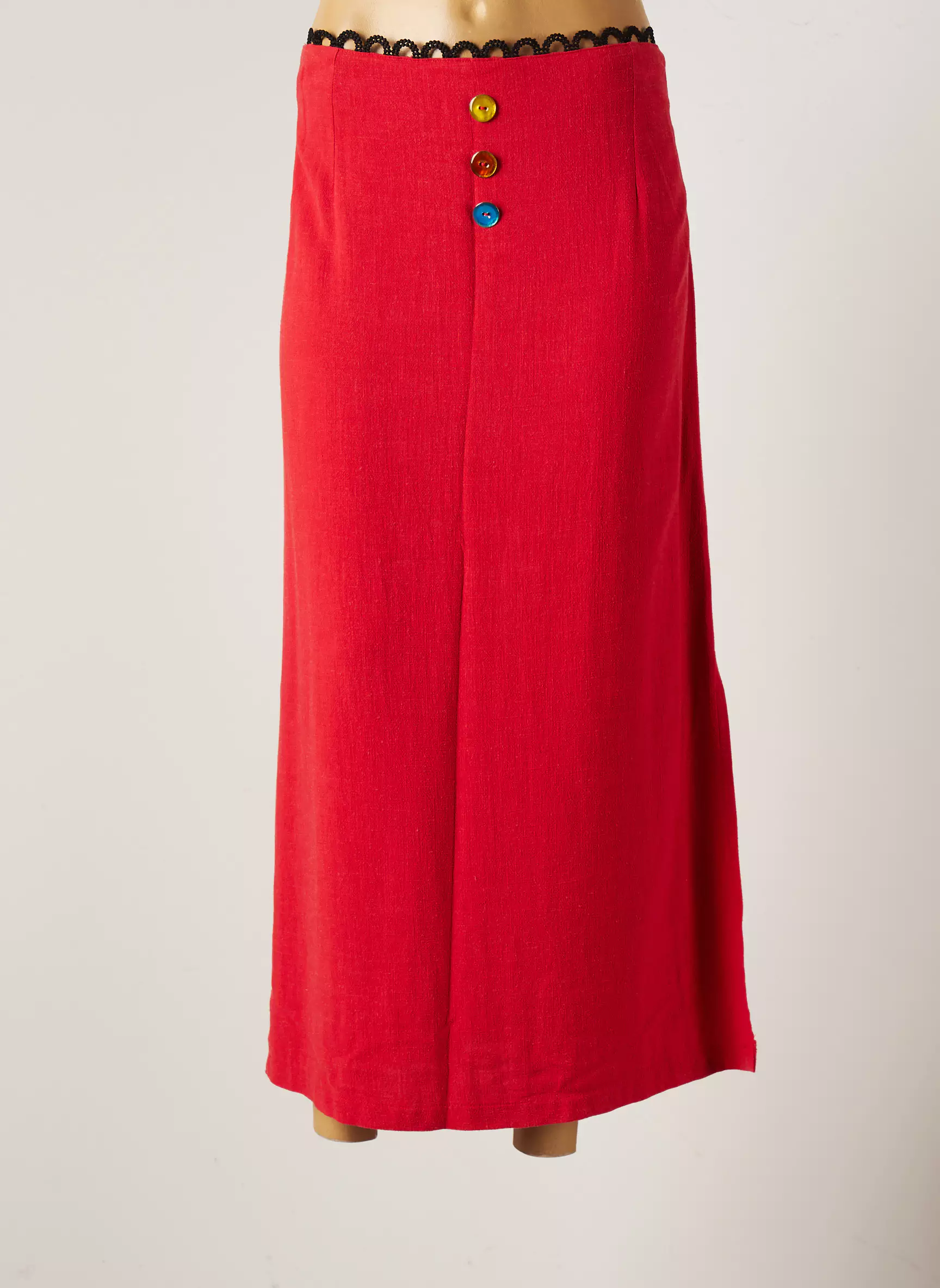 Lo Les Filles Jupes Longues Femme couleur rouge