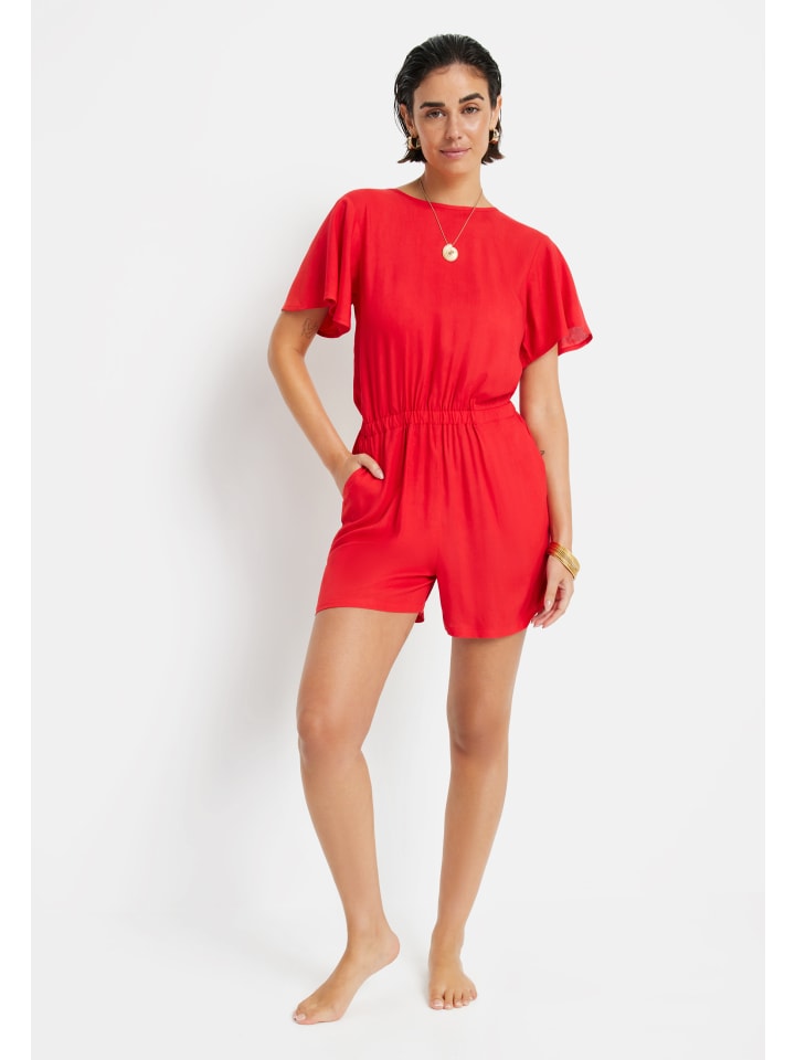 LSCN BY LASCANA Kurzoverall in cherry-red günstig kaufen