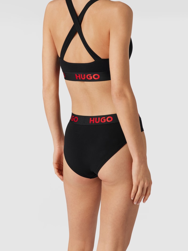 Slip mit Logo-Bund in schwarz
