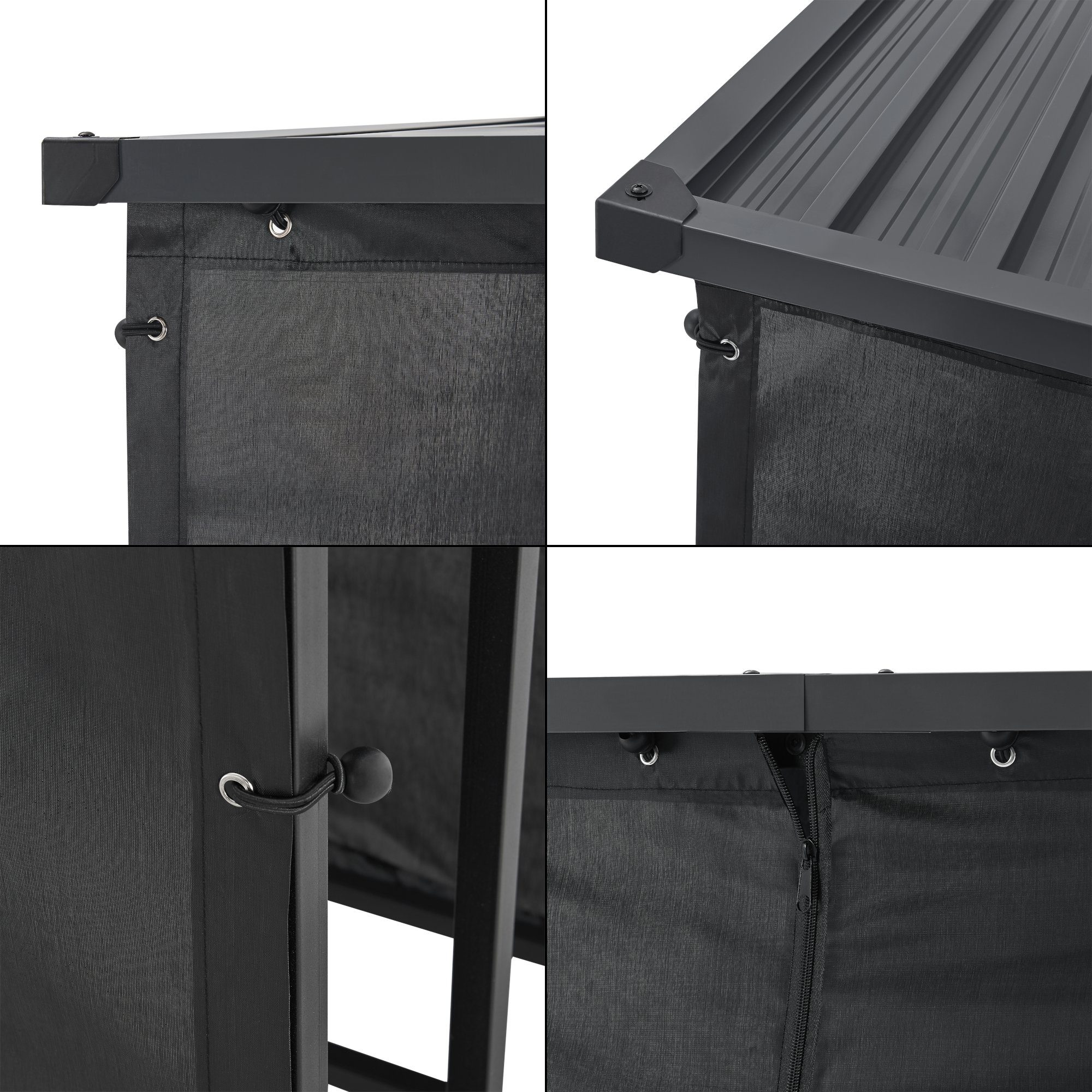 casa.pro Kaminholzregal, BxTxH:143x70x145 cm, Yakutat Kaminholzregal 145x143x70cm Schwarz