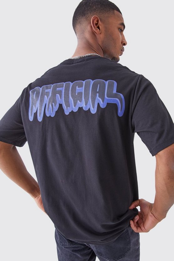 Tall Oversize T-Shirt mit Official Drip Print