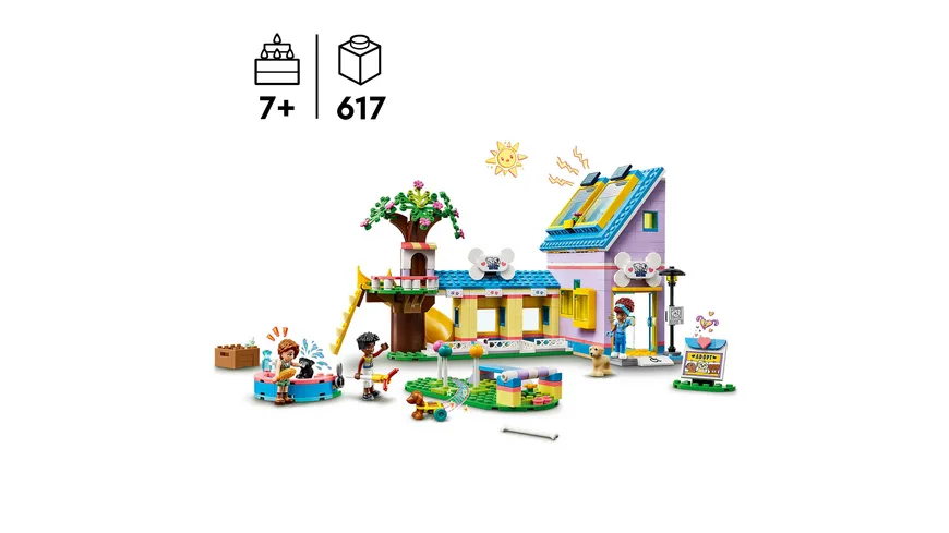 LEGO Friends 41727 Hunderettungszentrum, Tierarzt Spielzeug für Kinder