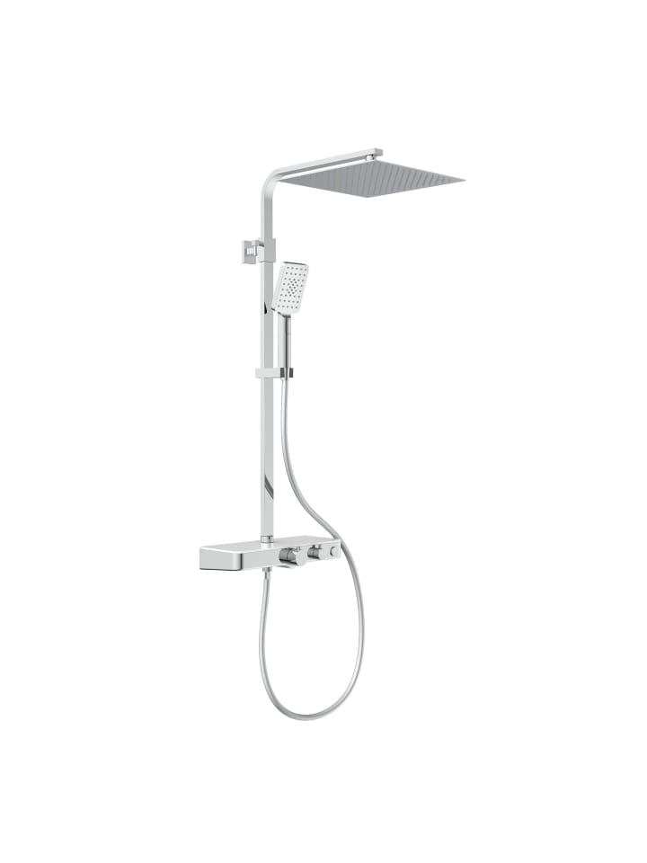 Schütte Duschset OCEAN in Chrom/Weiß, mit Thermostat - (L) 55 x (B) 35 x (H) 120 cm günstig kaufen onesize