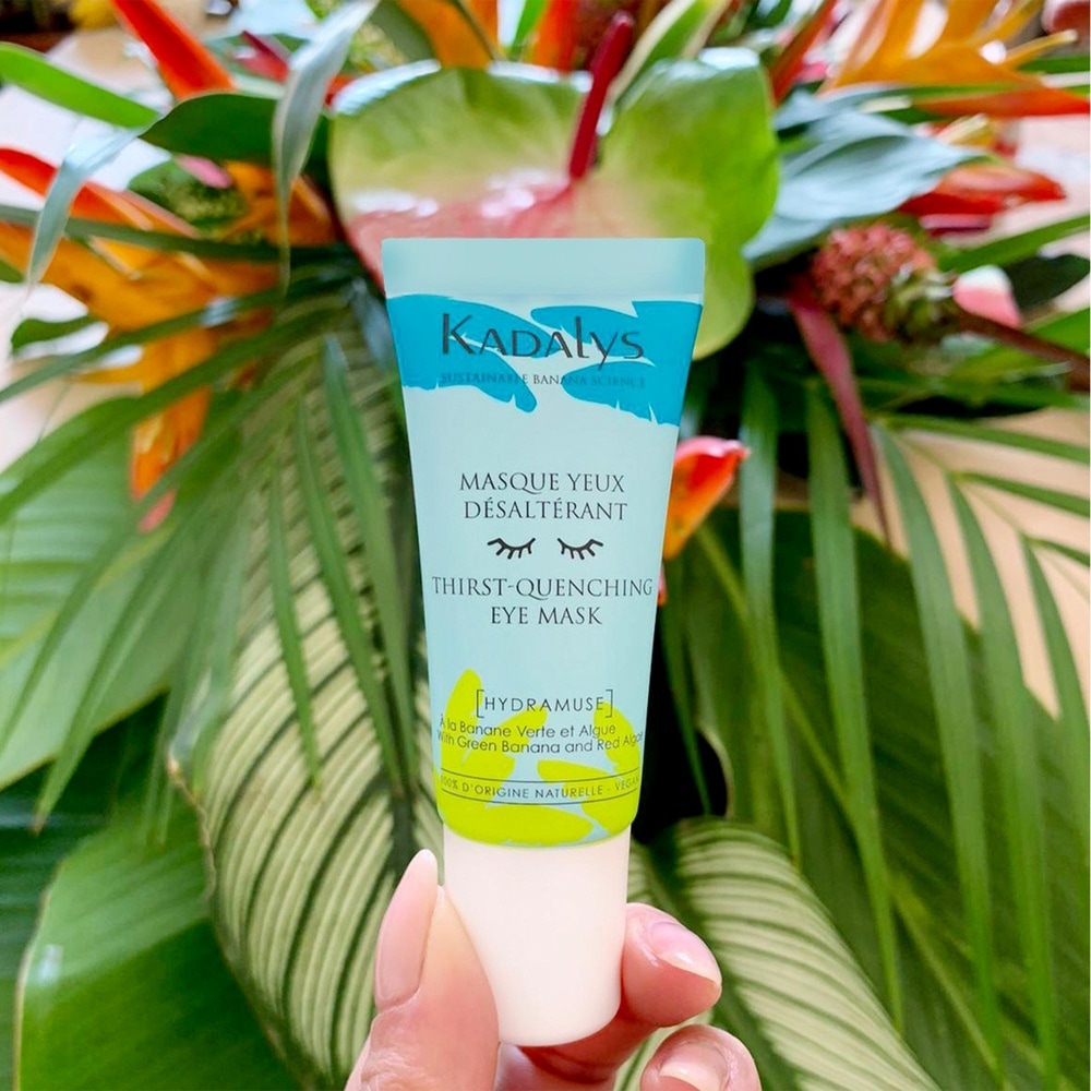 Kadalys Masque Yeux Désaltérant à la Banane Vert e Masque Contour des Yeux Hydratant