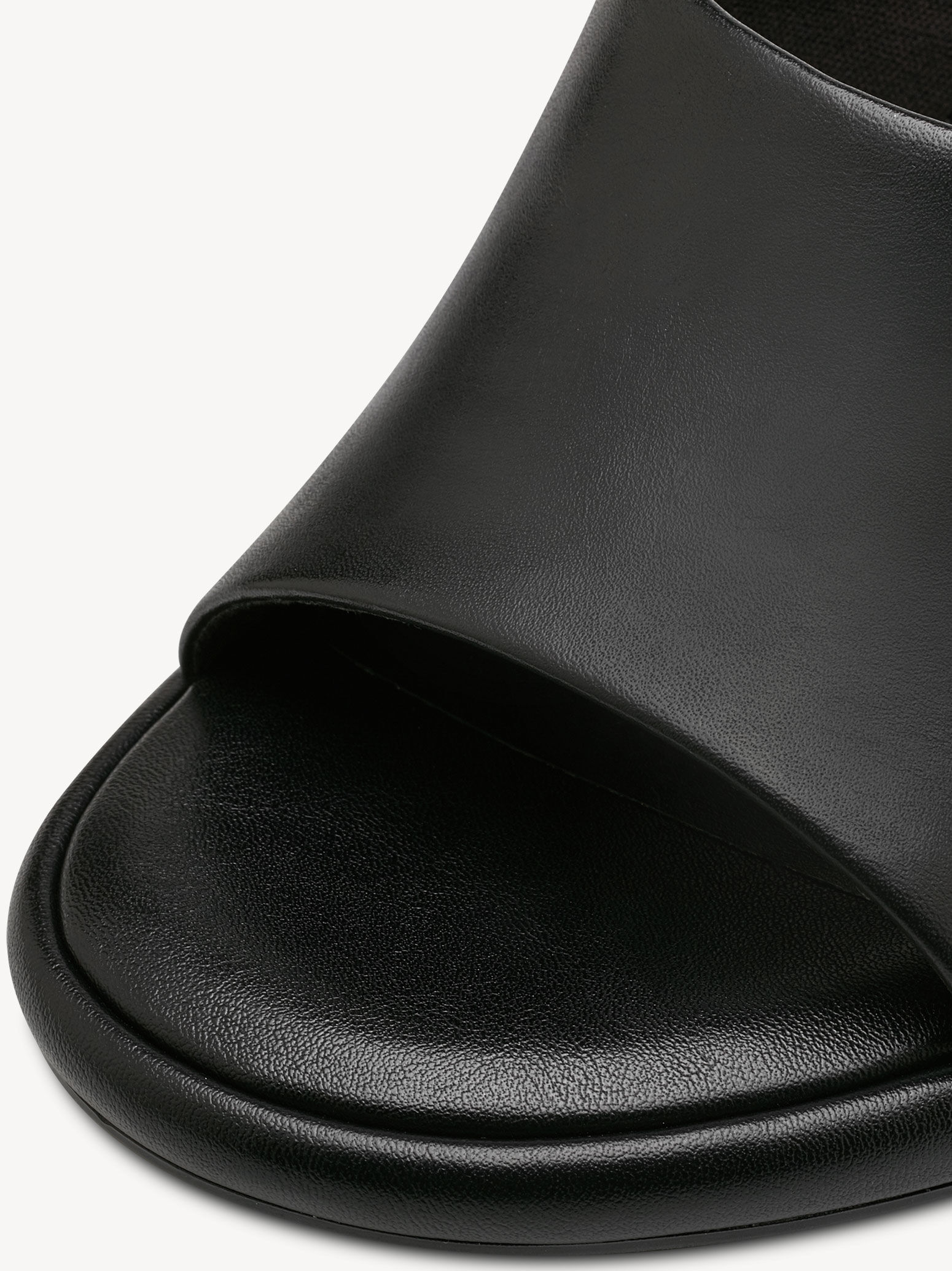 Mule en cuir - noir