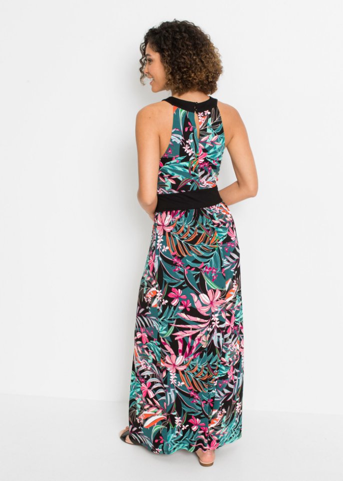 Bedrucktes Maxikleid