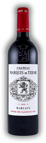 Chateau Marquis de Terme, Margaux, AC, 4. Grand Cru Classe, 2020, Bordeaux rouge  Chateau Marquis de Terme, Margaux, AC, 4. Grand Cru Classe, 2020, Bordeaux rouge  Ein großer Jahrgang des Château Marquis de Terme. Jahrgang 2020 - 0,75	 Liter - Vol 13