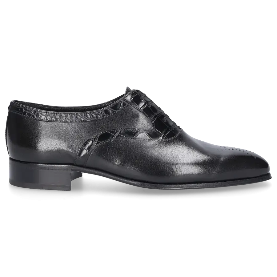 Artioli - Businessschuhe Oxford ZÜRICH Krokodilleder - schwarz