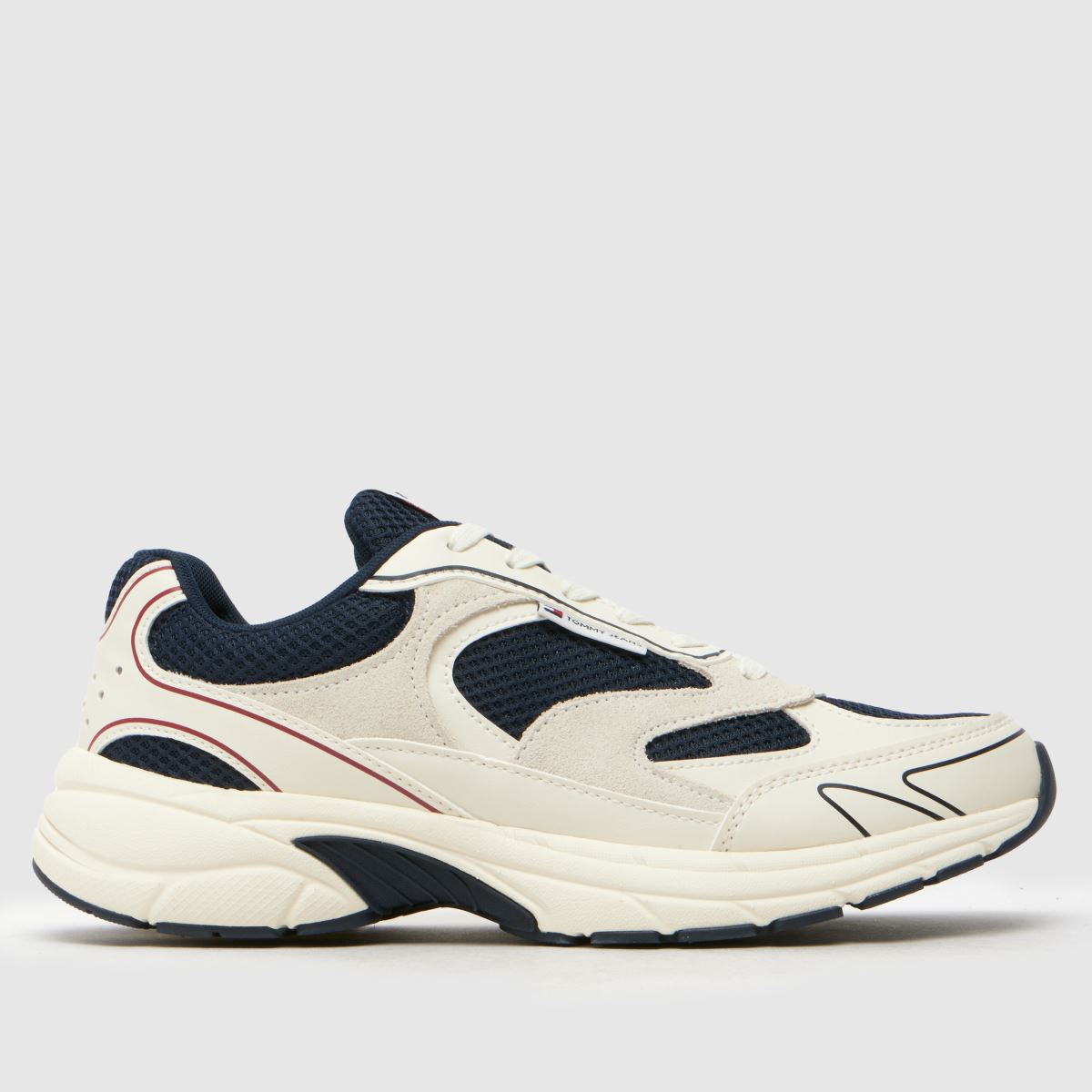 Tommy Jeans – Coney Runner – Vita, flerfärgade sneakers