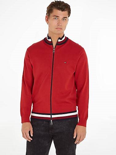 TOMMY HILFIGER Herren Strickjacke GLOBAL STRIPE