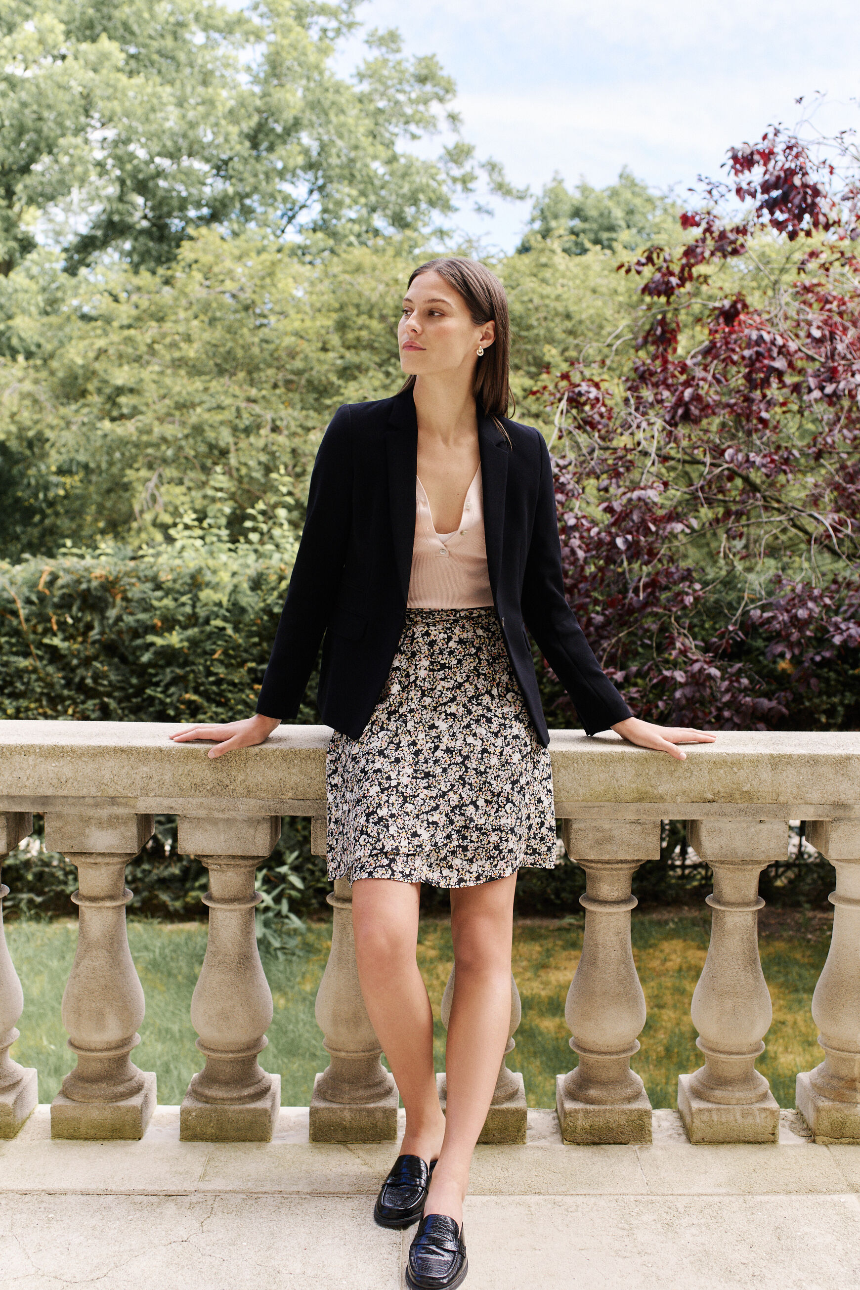 jupe minda noir femme