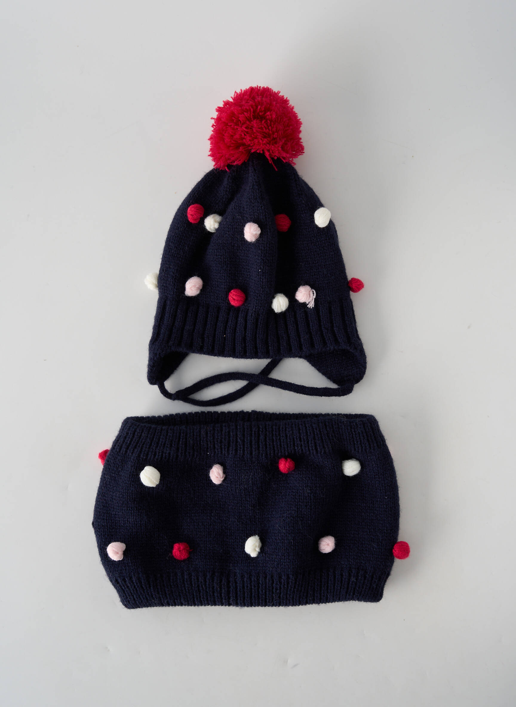 3 Pommes Bonnets Fille couleur bleu