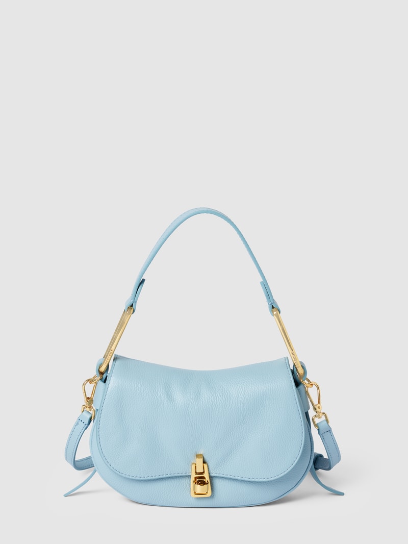 Saddle Bag mit Label-Details Modell 'MAGIE' in hellblau