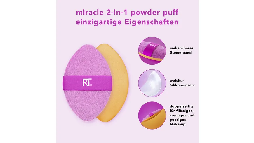 REAL TECHNIQUES Miracle 2-in-1 Powder Puff Duo