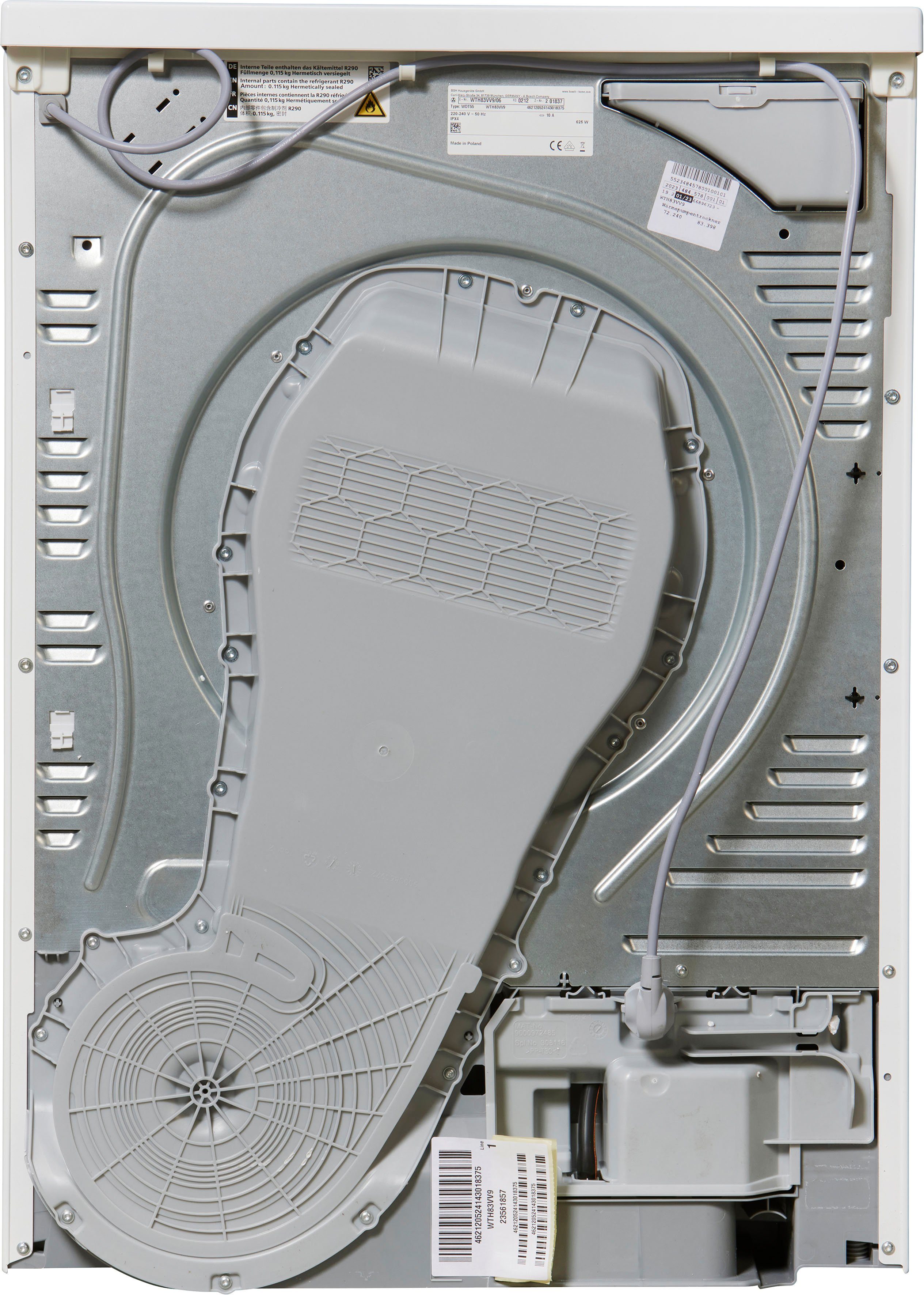 BOSCH Wärmepumpentrockner WTH83VV9, 8 kg