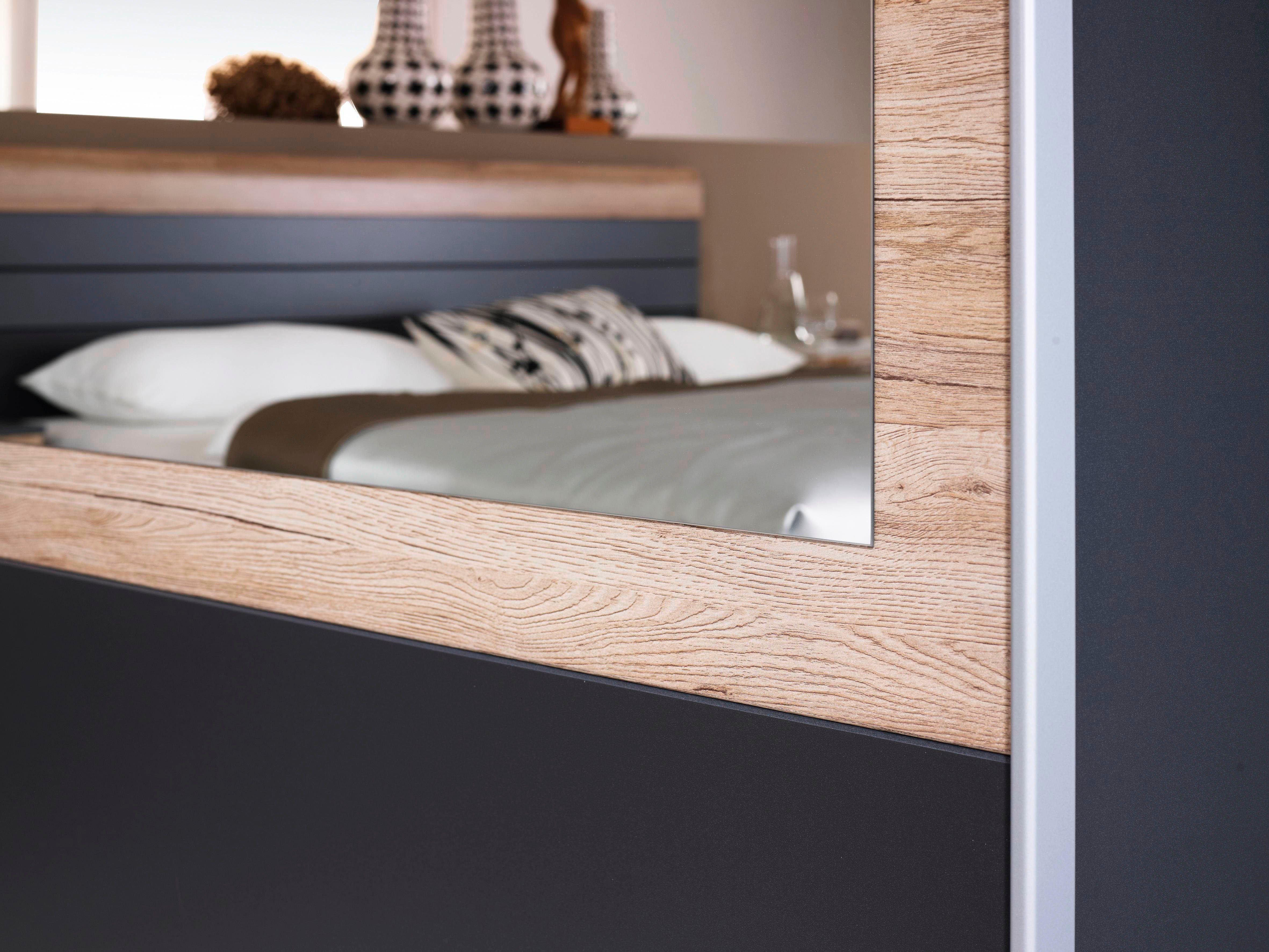 rauch Schlafzimmer-Set Tarragona, (Set, 4-St), Schwebetürenschrank in 3 Breiten, Bett in 2 Größen und 2 Nachttische