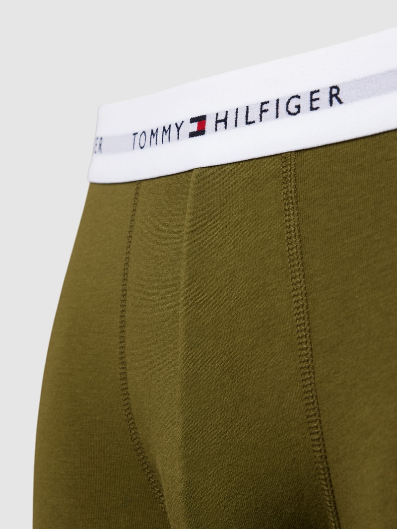 Trunks mit Label-Stitching im 3er-Pack in olivgrün
