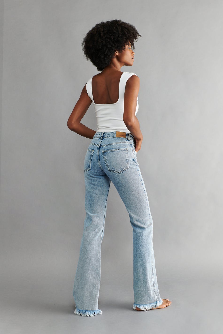 Full length flare jeans