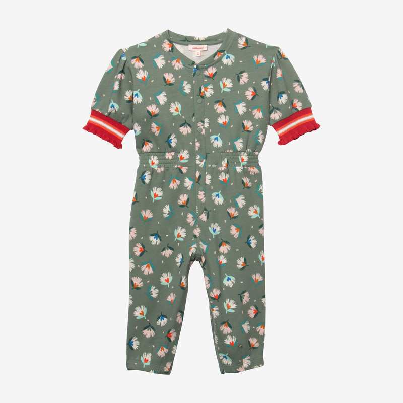 Combi longue bébé fille herbier vert Catimini