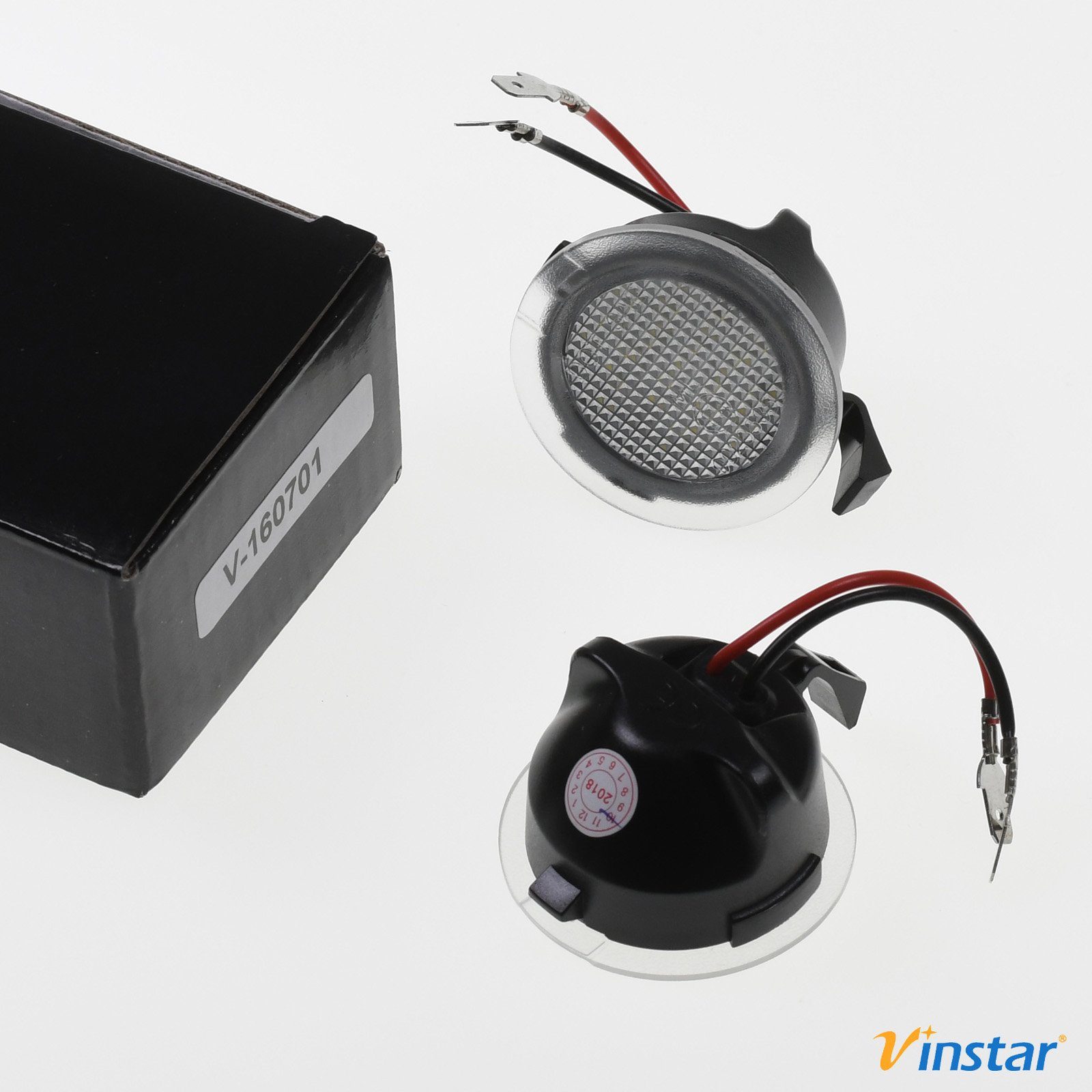 Vinstar KFZ-Ersatzleuchte LED Spiegel Umfeldbeleuchtung E-geprüft für FORD, kompatibel mit: FORD MONDEO V EDGE GALAXY S-MAX C-MAX EXPLORER