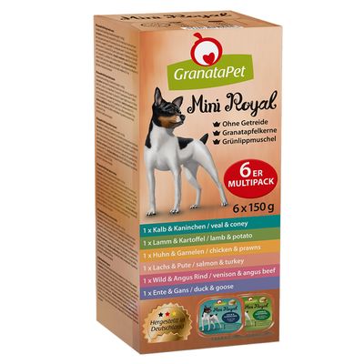 GranataPet Mini Royal 6 x 150 g Schale Mixpaket