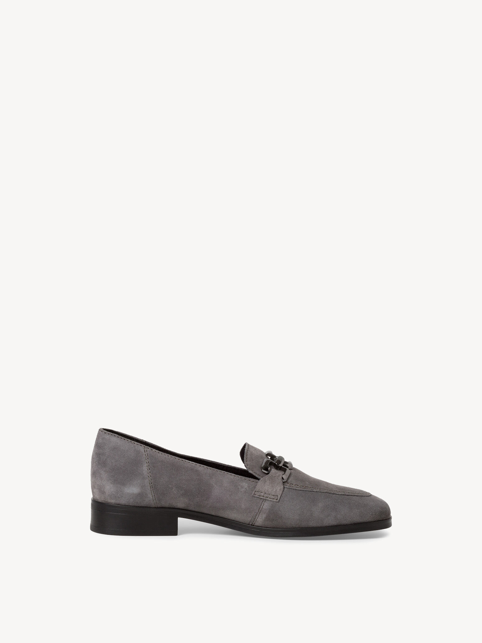 Slipper en cuir - gris