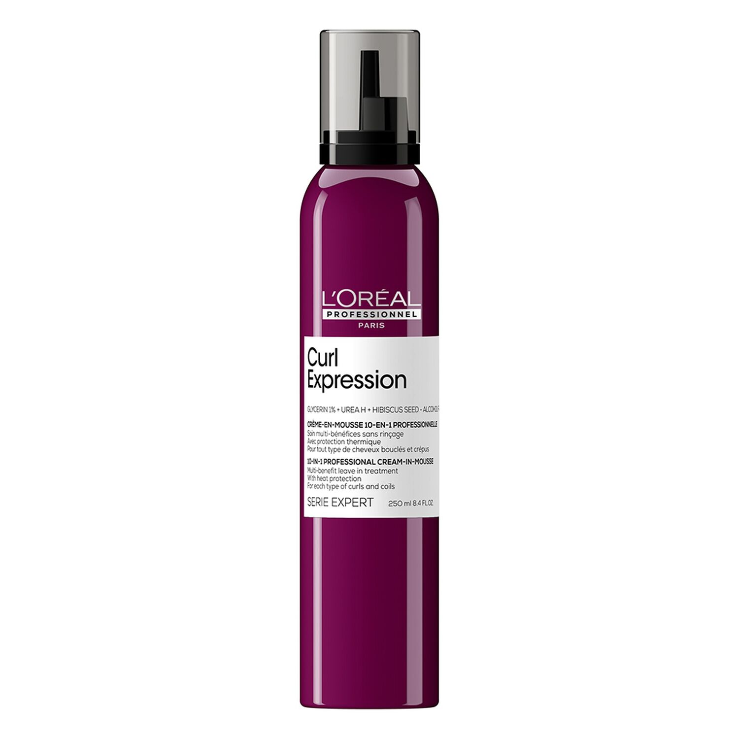 l'oréal professionnel Serie Expert Curl Expression Crème en Mousse 10-en-1 sans Rinçage avec Protection Thermique 250 ml