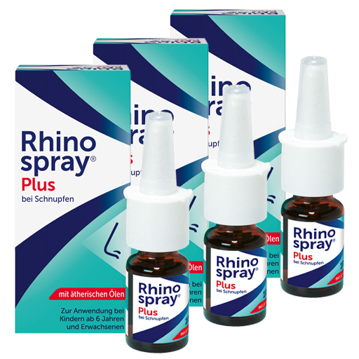 Rhinospray Plus Nasenspray bei Schnupfen 3 x 10 ml  3X10 ml  Dosierspray